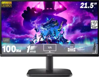 Acer 21.5" K221QHbi 1Ms 100Hz FHD HDMI VGA Vesa UM.WE1EE.H01 Monitör