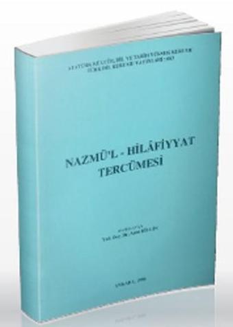 Nazmü'l-Hılafiyyat Tercümesi - Kolektif  - Türk Dil Kurumu Yayınları