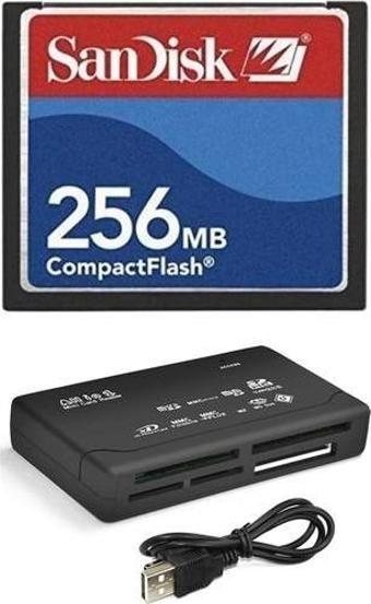 Sandisk 256 Mb Compact Flash Hafıza Kartı - Usb 2.0 Cf Kart Okuyucu