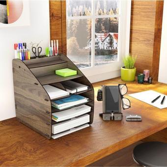 Design Otto Large Modest 6 Renk A4 Evrak Rafı Masaüstü Organizer