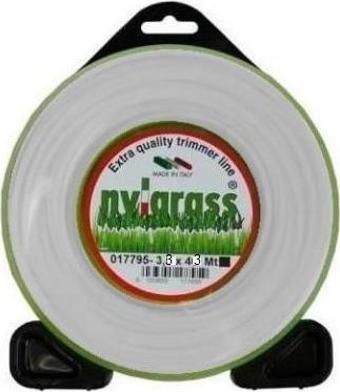 Nylgrass Tırpan Misinası Beyaz Altıgen 3.3 mm 43 mt