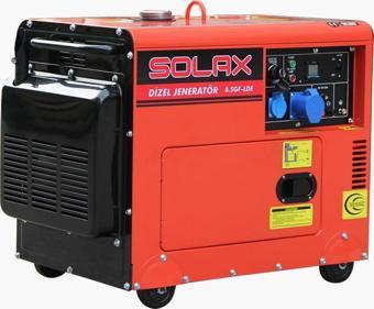 Solax 8.5GF-LDE Marşlı Kabinli Monofaze Dizel Jenerator