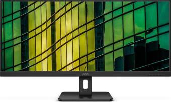 Aoc 34" Va U34E2M/Bk 4Ms 75Hz  Hdmı-Dp Ev İş Monitörü 3440X1440