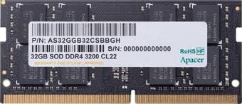 APACER 32GB DDR4 3200MHz CL22 Notebook Ram Value ES.32G21.PSI