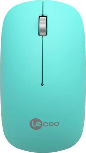 LENOVO LECOO WS214 Kablosuz 1600dpi Optic Turkuaz Mouse