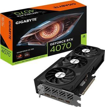 GIGABYTE RTX4070 12GB WINDFORCE OC GV-N4070WF3OC-12GD GDDR6X 192bit HDMI DP PCIe 16X v4.0