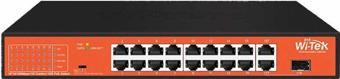 WI-TEK 16port 150w FULL PoE WI-PS518GH 10/100 Yönetilemez Switch