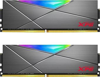 XPG 32GB (2X 16GB) DDR4 3200MHZ CL16 RGB DUAL KIT PC RAM SPECTRIX D50 AX4U320016G16A-DT50