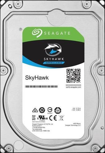 SEAGATE SKYHAWK ST1000VX005 1TB 3.5" 5900 RPM 64MB SATA-3 Güvenlik Diski