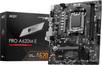 MSI PRO A620M-E DDR5 HDMI PCIe 16X v4.0 AM5 mATX