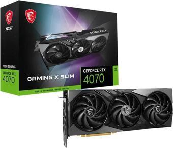MSI RTX4070 12GB GAMING X SLIM 12G GDDR6X 192bit HDMI DP PCIe 16X v4.0