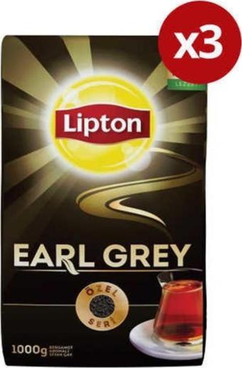 Lipton 3 Adet Earl Grey Dökme Çay 1000 gr