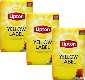 Lipton Yellow Label Dökme Çay 1000 Gr x 3 Adet