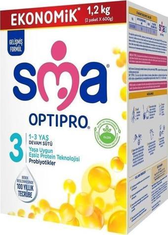 SMA Optipro Probiyotik 3 1- 3 Yaş Devam Sütü 1200 Gr