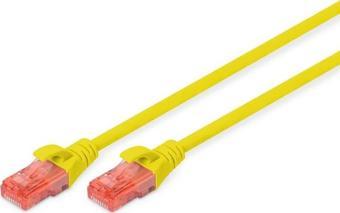 DIGITUS 0.5m CAT6 Utp DK-1617-005/Y Sarı Patch Kablo