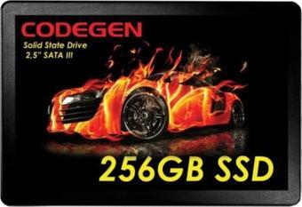 CODEGEN 256GB CDG-256GB-SSD25 500- 450MB/s SSD SATA-3 Disk