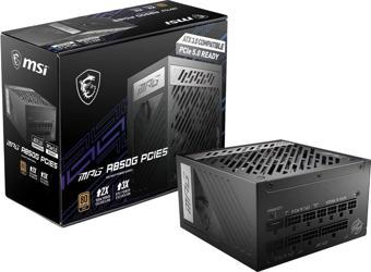 MSI 850W 80+ GOLD A850GL 12cm Fanlı PCIe5.0 Tam Modüler Power Supply