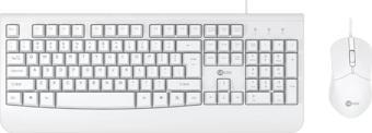 LENOVO LECOO CM105 USB Q Trk Optic Mouse Beyaz Multimedya Klavye - Mouse Set