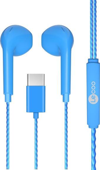 LENOVO LECOO EH104C-BL Stereo Type-C Mavi Kulak İçi Mikrofonlu Kulaklık