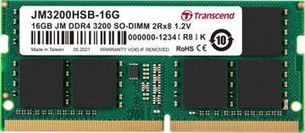 TRANSCEND 16GB DDR4 3200MHZ CL22 NOTEBOOK RAM VALUE JM3200HSB-16G