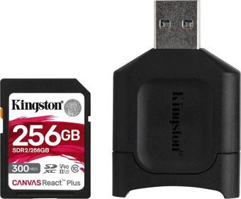 KINGSTON 256GB CANVAS REACT PLUS SDR2/256GB PROFESYONEL SD HAFIZA KARTI