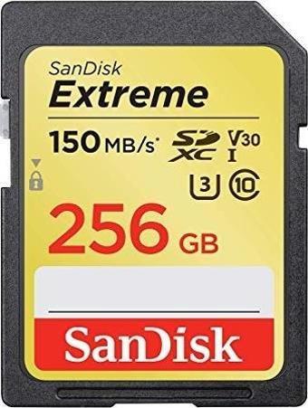 SANDISK 256GB EXTREME SDSDXV5-256G-GNCIN SD UHS-I HAFIZA KARTI