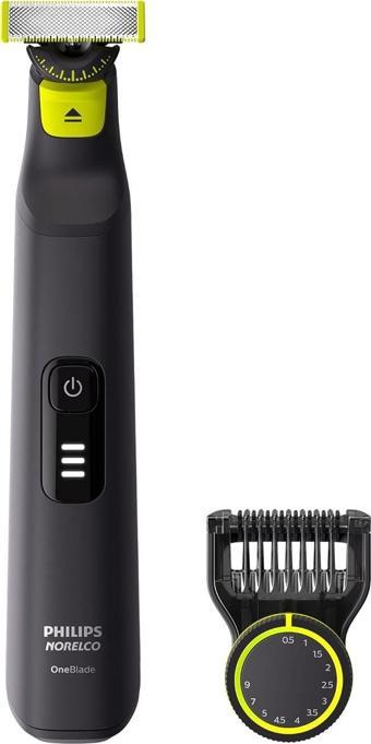 Philips Norelco OneBlade 360 Pro Hibrit Elektrikli Düzeltici, QP6531/70, Siyah