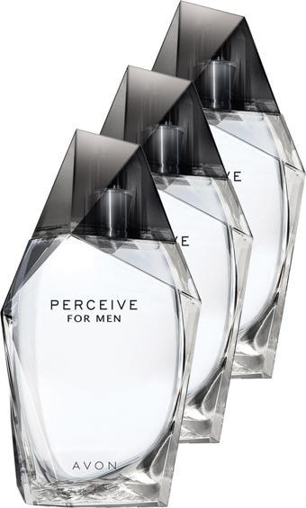 AVON Perceive Erkek Parfüm Edt 100 Ml. Üçlü Set