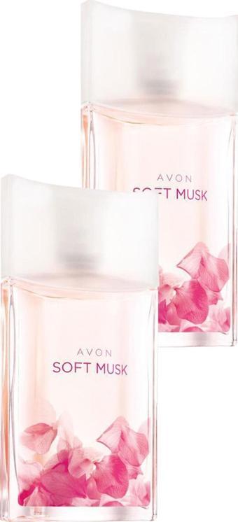 AVON Soft Musk Kadın Parfüm Edt 50 Ml. Ikili Set