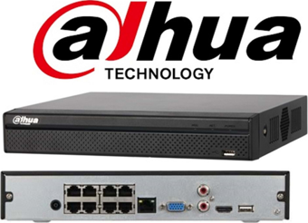 DAHUA NVR2108HS-8P-T 8-kanal PoE NVR KAYIT CİHAZI