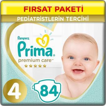 Prima Bebek Bezi Premium Care 4 Beden 84 Adet Maxi Fırsat Paketi