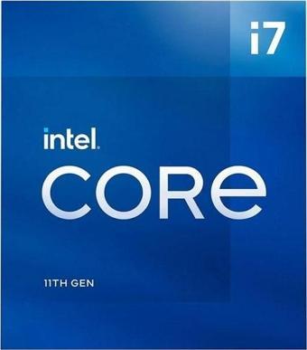 INTEL CORE i7 11700 16MB 8çekirdekli O/B UHD750 1200p v2 65w Kutusuz+Fansız