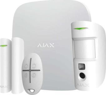 AJAX Hub kit/StarterKit Plus 25 Bölge GSM+GPRS Kablosuz Alarm Seti KeyPad YOK BEYAZ