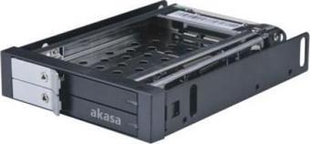 Akasa Lokstor M21 1 x 3,5" to 2 x 2,5" Disk Dönüştürücü Aparat