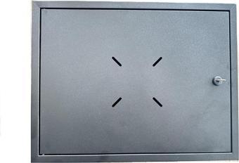 RBOX Metal Pano Siyah Kilitli Kayıt Cihazı Panosu