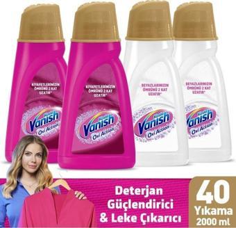 Vanish Kosla Oxi Action Gold Sıvı Leke Çıkarıcı Renkliler Için 2x1000 ml Beyazlar Için 2x1000 ml