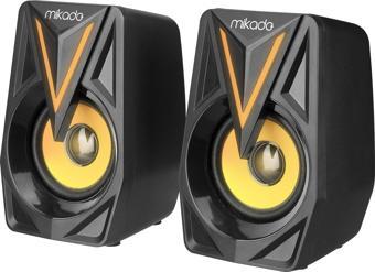 Mikado MD-S23 GLARE 2.0 Multimedia 3W*2 Siyah USB RGB Işıklı Gaming Speaker