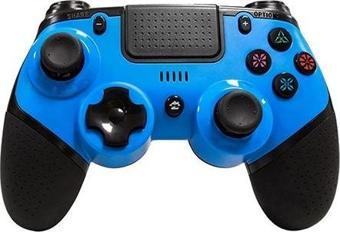 Snopy Rampage SG-RPS4 PLUS Mavi Bluetooth Çift Titreşimli PS4-Gamepad Joypad