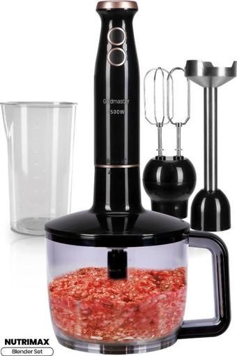 Goldmaster GM-7293 Nutrimax Blender Set Siyah