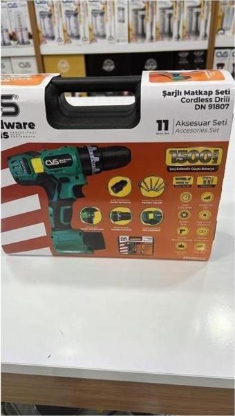 Cvs Dn 91807 12V Akülü Matkap Seti 11 Parça Aksesuar Seti 1500Mah