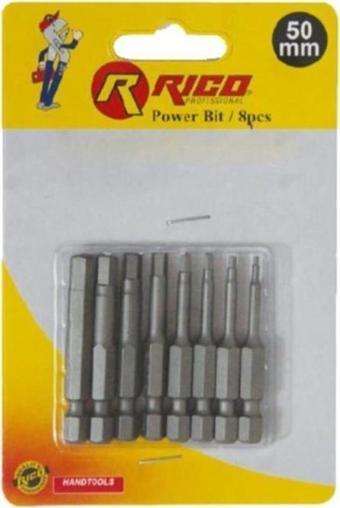 Rıco 005-KK1132  50MM 8 Parça Allen Bits Uç Seti