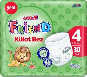 Goo.n Friend 4 Numara Külot Bebek Bezi - Cilt Dostu - 30 Adet