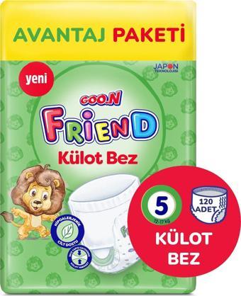 Goo.n Friend 5 Numara Külot Bebek Bezi Fırsat Paketi - Cilt Dostu - 96 Adet