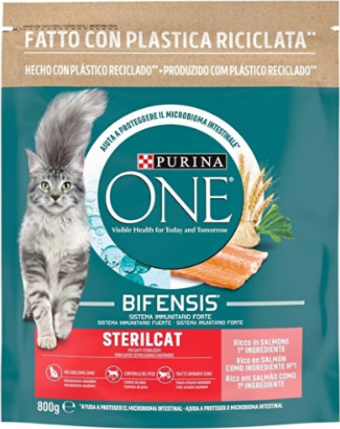 Purina One Somonlu Kısırlaştırılmış Yetişkin Kedi Maması 800gr