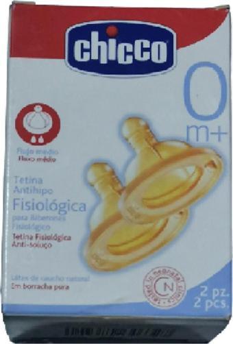 Chicco Biberon Emziği 0m+ Kauçuk - Normal Akışlı 2 Adet