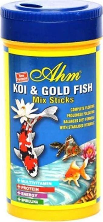 AHM Koi Gold Fish Mix Sticks 250 Ml  