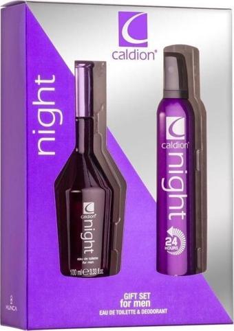 Caldion Night Erkek Parfümü Edt 100 ml + Deodorant Sprey 150 ml Set