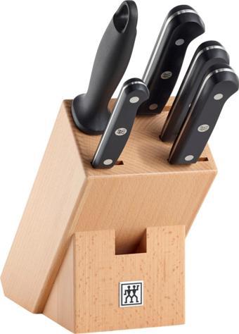 Zwilling Gourmet® 6 Parça Blok Bıçak Seti - Doğal Ahşap Bloklu