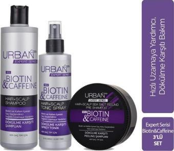 Urban Care Expert Biotin Ve Kafein Dökülme Karşıtı Şampuan-Peeling-Tonik 3'lü Set