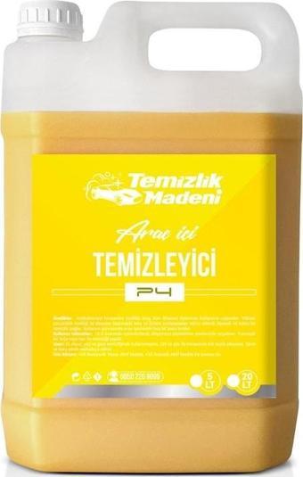 Temizlik Madeni Araç Içi Temizleyici P4 - 5 Lt